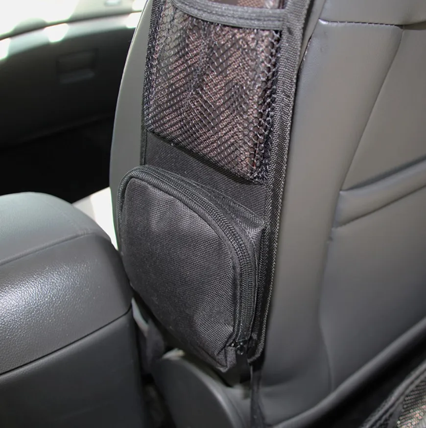 Automobile Seat Storage Hanging Bag Mesh Phone Drink Holder Car Seat Side Pocket Organizer