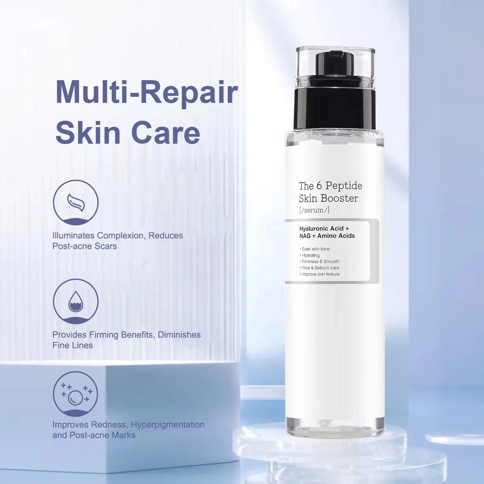 Beauty Products Face Serum 6 Peptide Skin Strengthening Essence Improve Dullness Korean Skin Care Serum