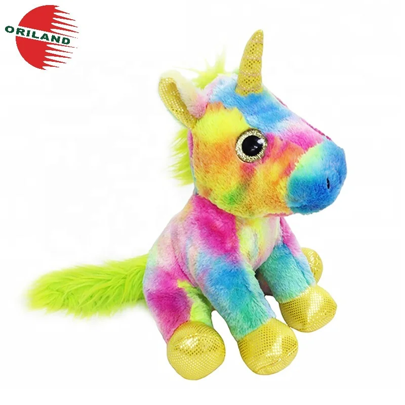 Custom giant glitter plush unicorn stuffed animals soft toy
