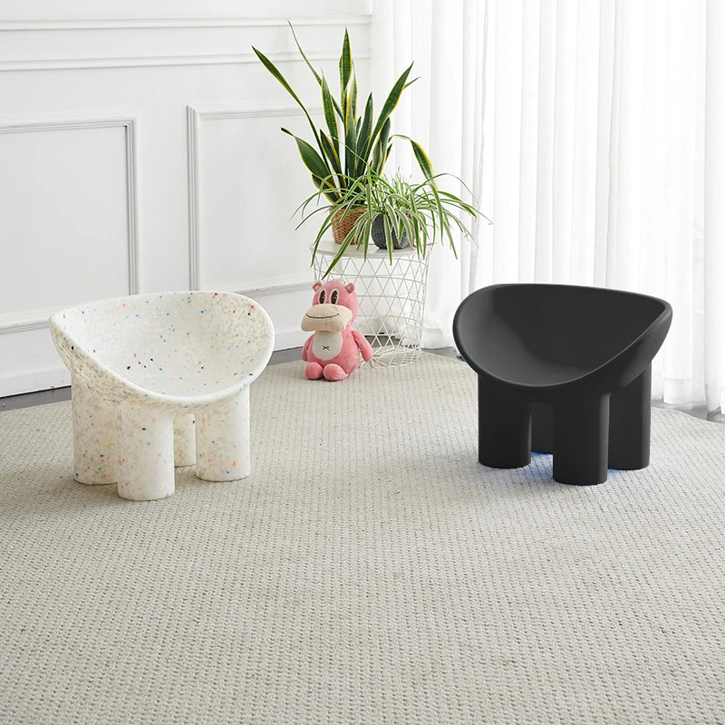 Customized fashion type living room velvet white OEM rotomolding plastic chair