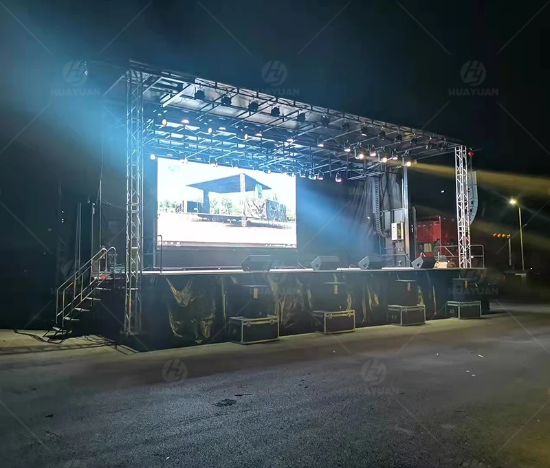 HUAYUAN S455 с подсветкой и звуком подиум для мероприятий на открытом воздухе концертный сценический