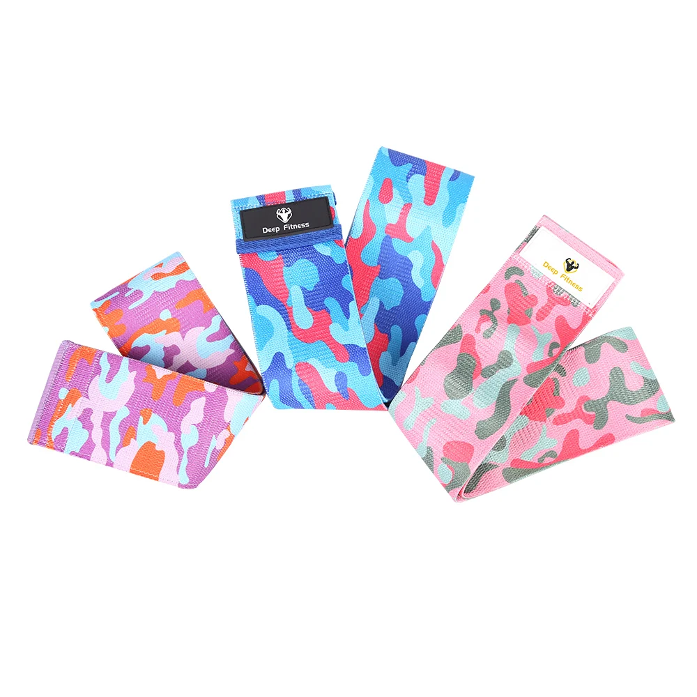 Custom Logo Fabric Hip Thrust Bands For Legs And Butt Workout Booty Bands Hip Circle Bands