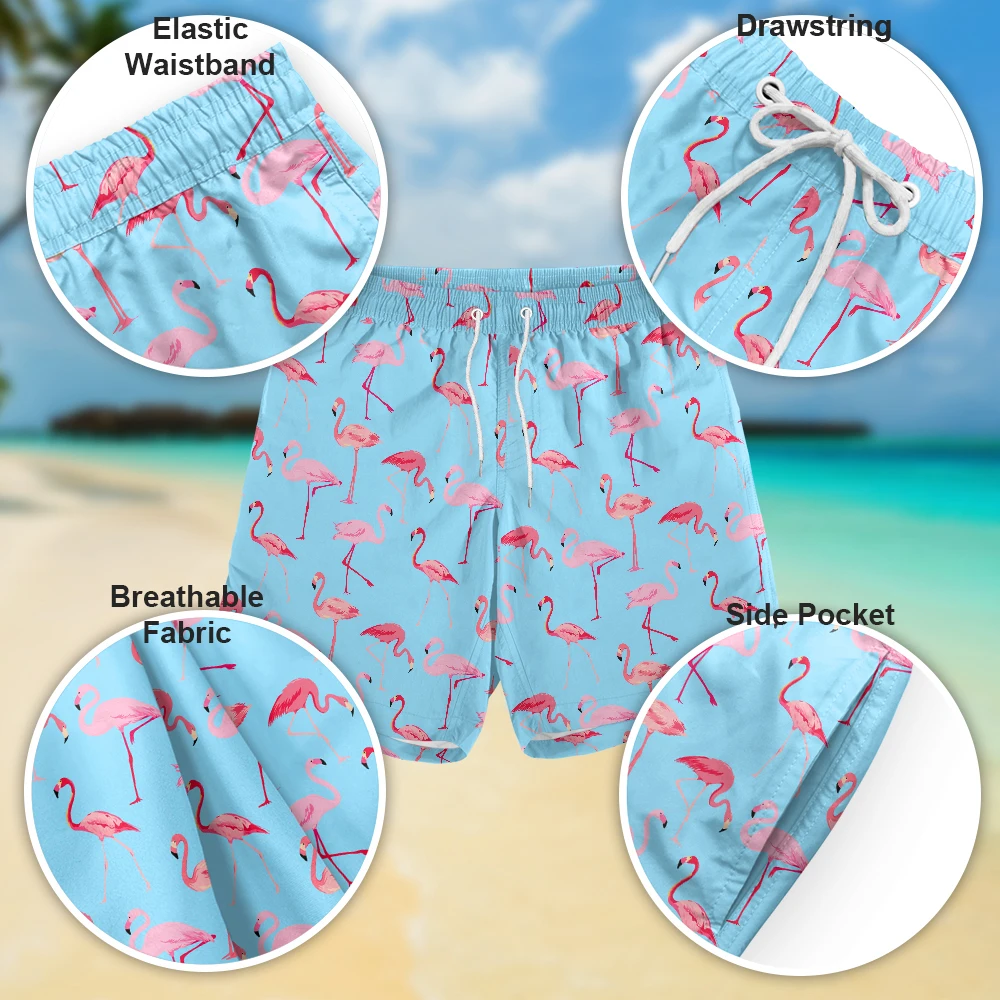 2024 OEM High Quality Custom Beach Swimming Trunks swimwear Beach male shorts Beachwear With Pockets Men Quick Dry ST-ANM02