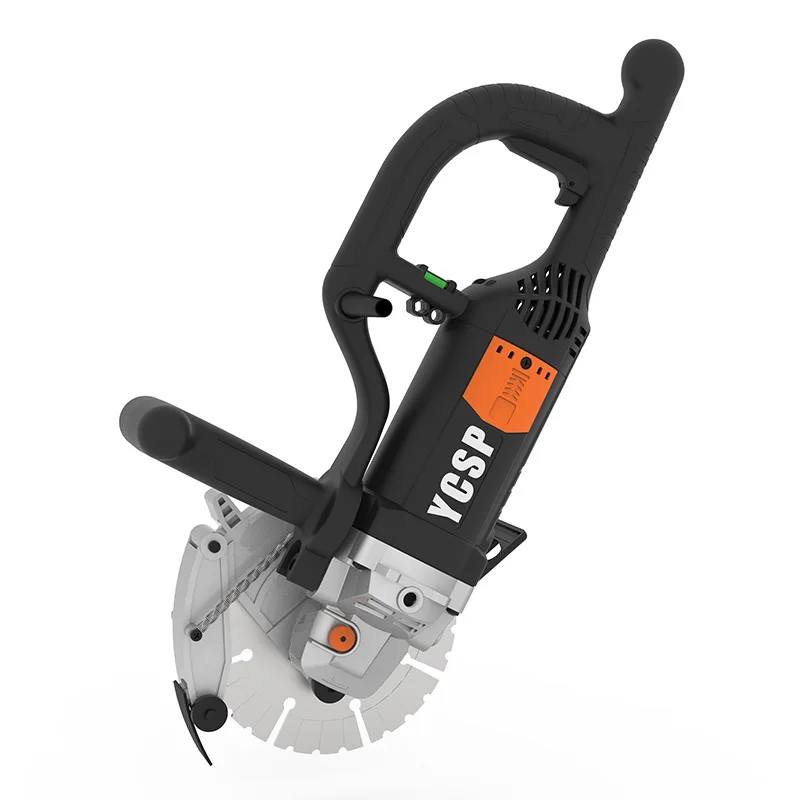 220V Large Single Chip Dust-free Slotting Machine For Wall Door Concrete Stone Road