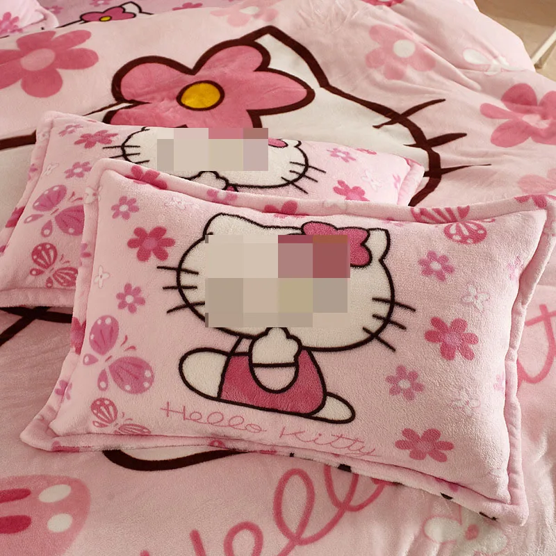 Kawaii Sanrioed мультфильм Kuromi Мелодия наволочка для спальни милый аниме аксессуары подарок