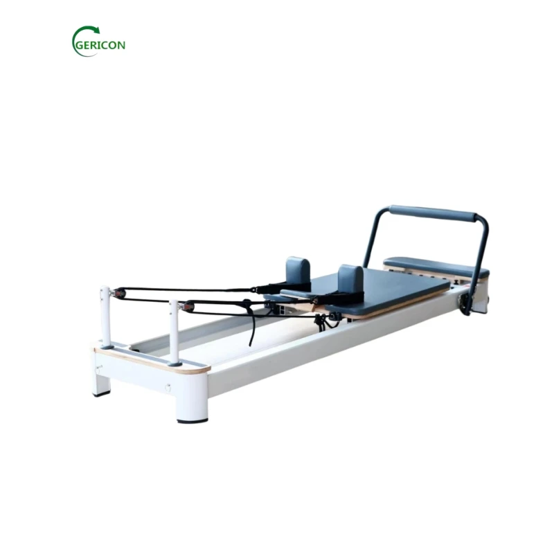 Gericon Fitness Sports Gym Studio Newest Machine White Aluminium Pilates Reformer for Balance Body