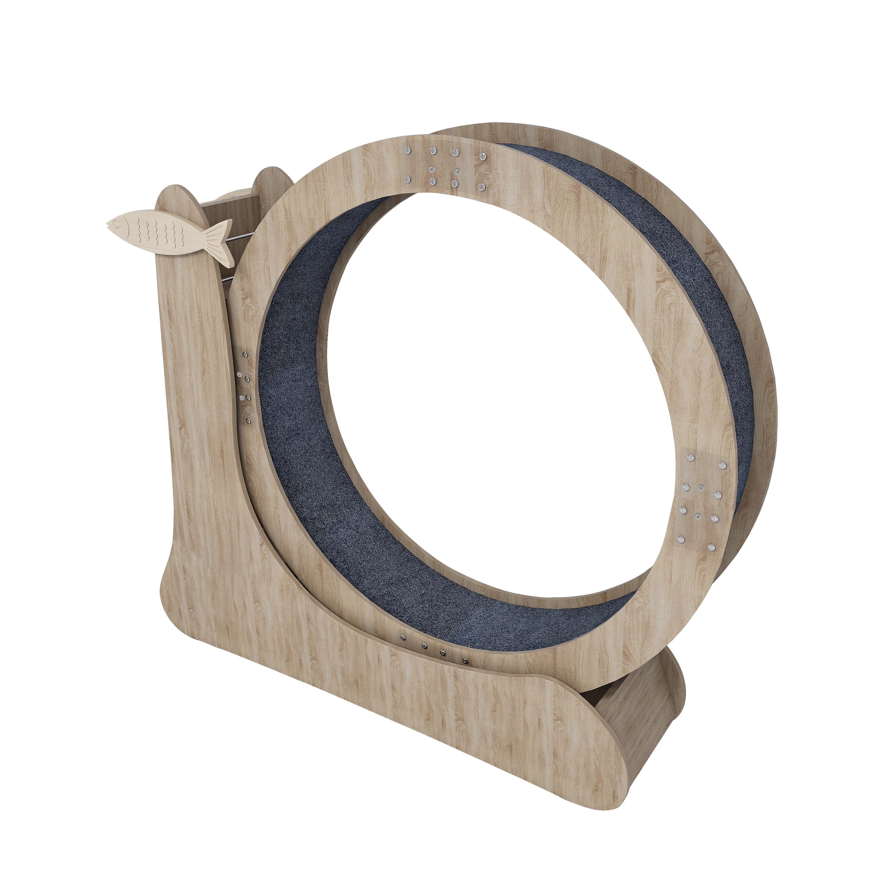 Hot selling Cat Toys Circle Track Interactive Pet high quality wood cat exercise wheel cats treadmill