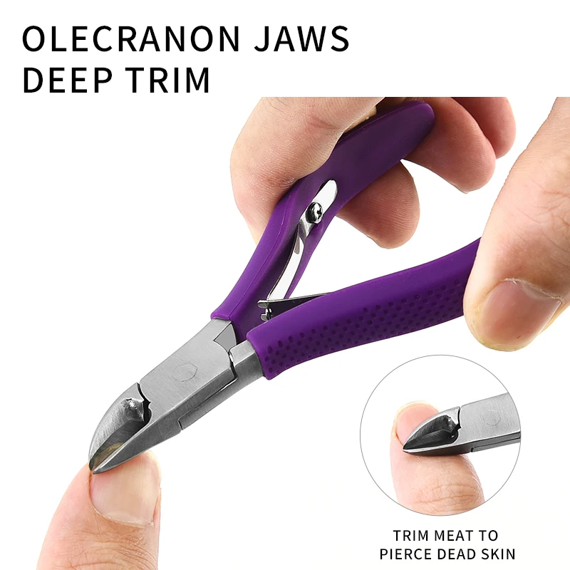 Factory cheap sale multifunctional yellow mini needle nose dead skin pliers