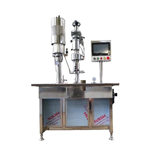 Refrigerant Gas 134a Filling Machine Refrigerant Freon 500-900cans/h 700BPH Stainless Steel 304/316