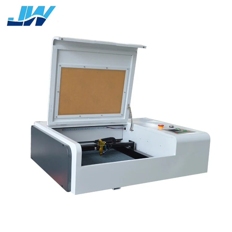 JW-4040 40w 50w co2 mini portable lazer engraving cutting machine for bamboo Arcylic Crytal Glass