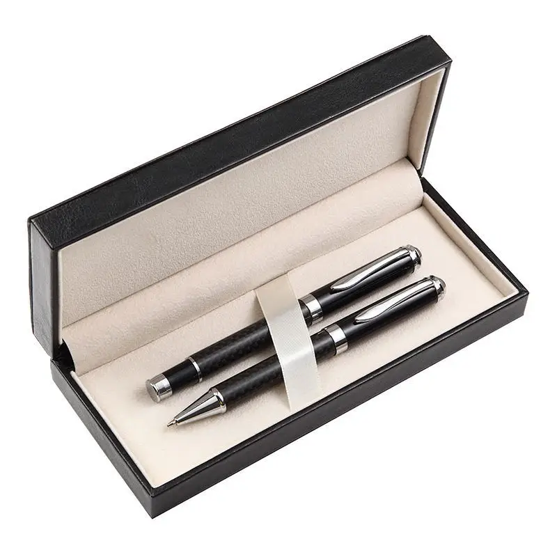 GemFully Leather Pen Cases Luxury Pu Leather Gift Box for Pen Custom logo