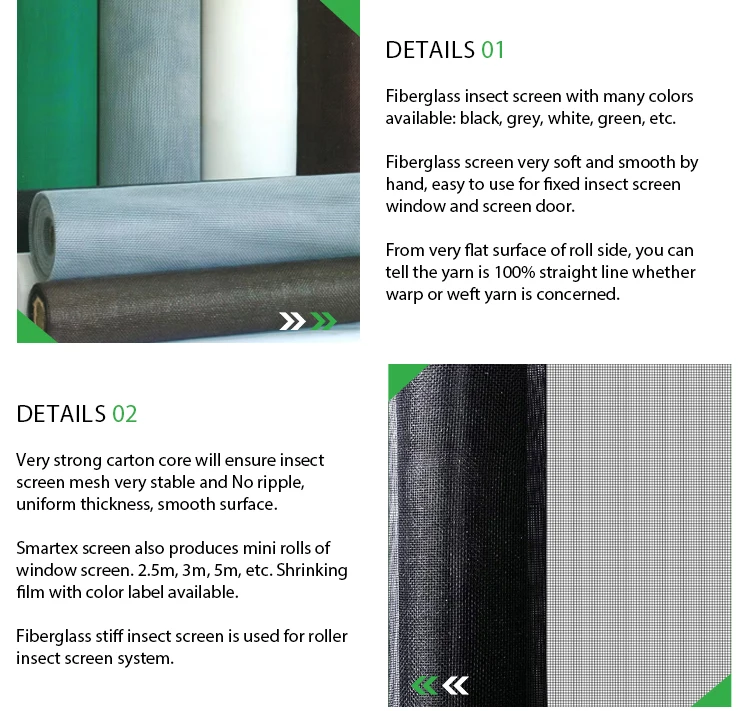 60x100 Custom fly screen mesh mosquito net for window and doors Fiberglass window insect screening nylon windows screen mesh