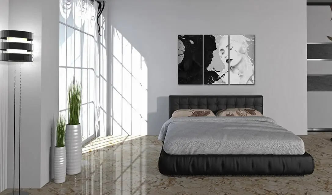 Современное искусство гостиной красивый пейзаж водонепроницаемые обои домашний декор 3 штуки холст Художественная живопись