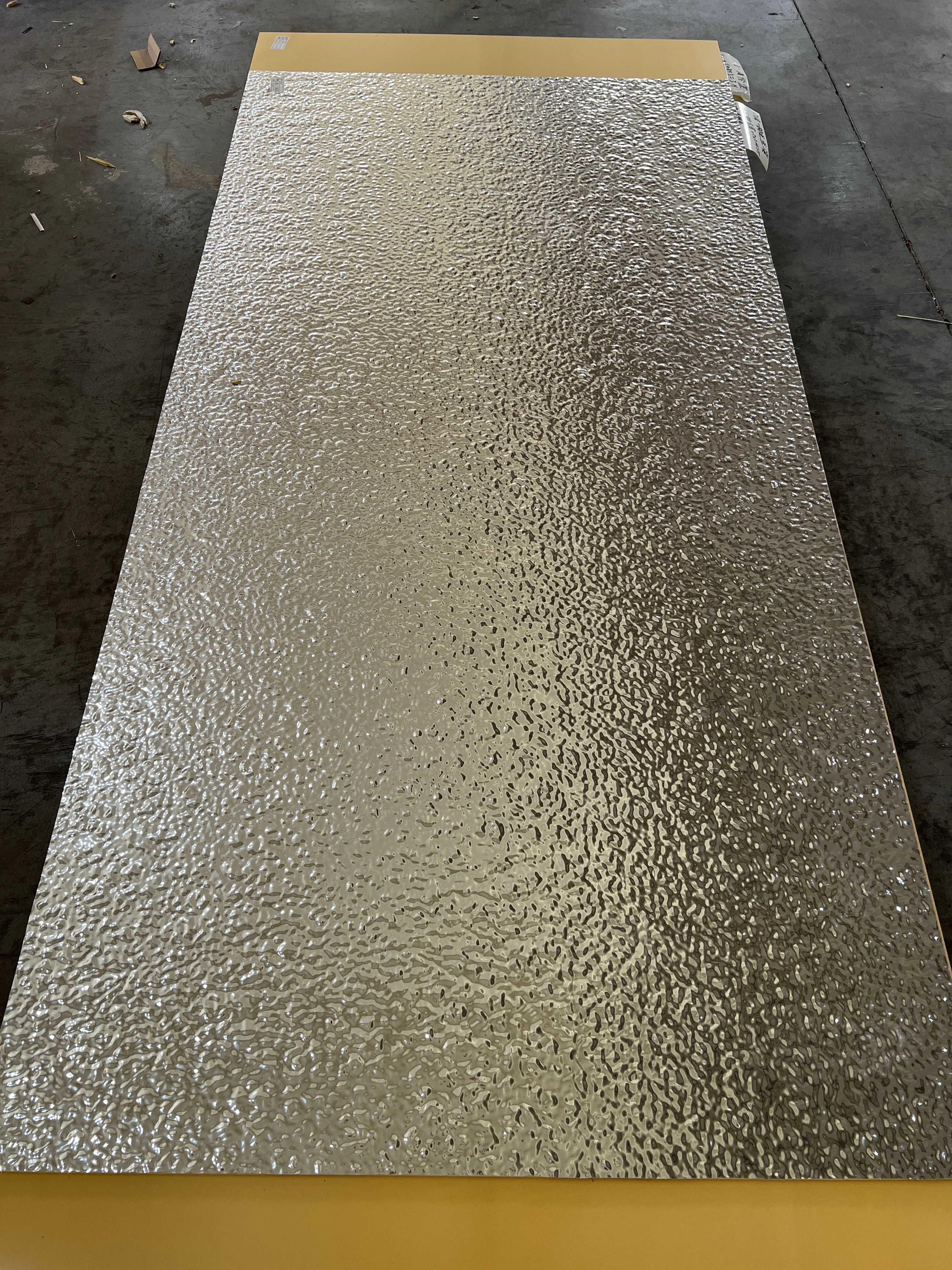 2024 China factory luxury metal series wood veneer wall  panel Mirror series for indoor decor