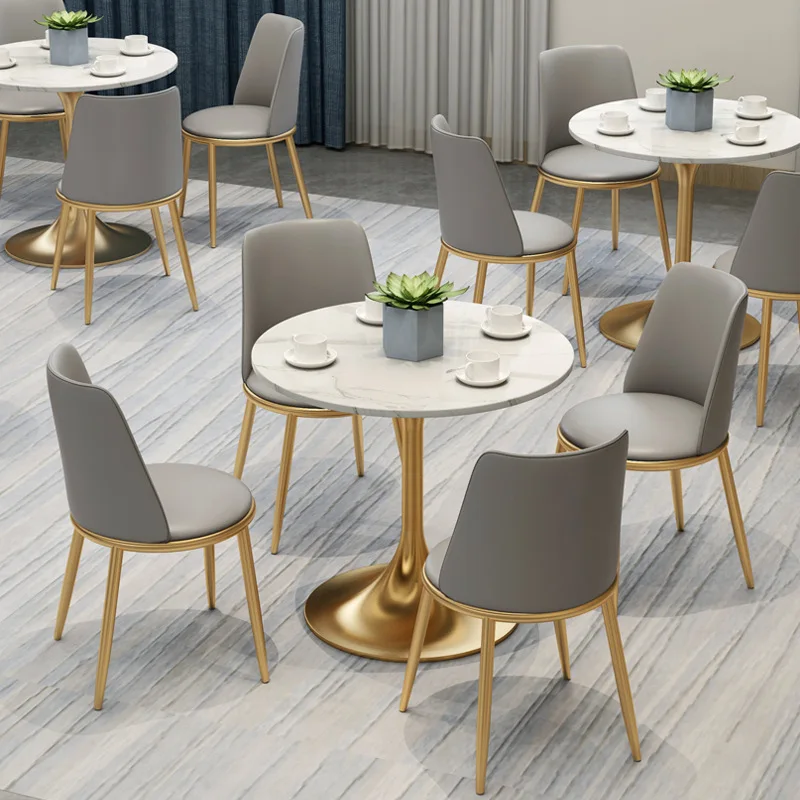 Dinning Table Dining Factory Wholesale Creative Dinning Table Set Modern Simple Metal Dining Room Set Furniture Fashion Design M