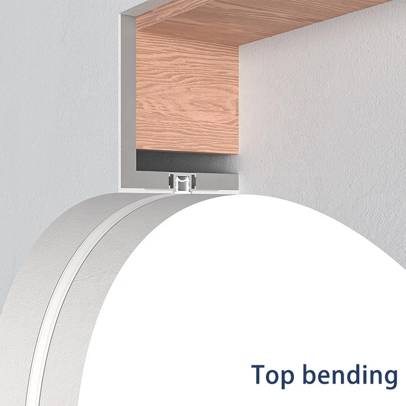 Bendable Curved Aluminum LED Profile Flexible Drywall Gypsum Plaster Extruded LED Profile with Silicone Cover