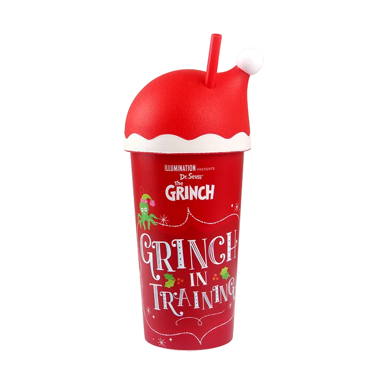  Luxury mug custom logo plastic tumbler cold christmas cup with