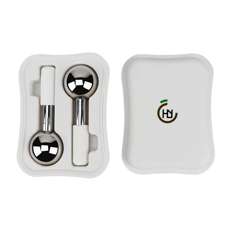 Ролик для массажа лица с сертификатом Ce, дропшиппинг, волшебная криопалочка, охлаждающий ледяной шар из нержавеющей стали