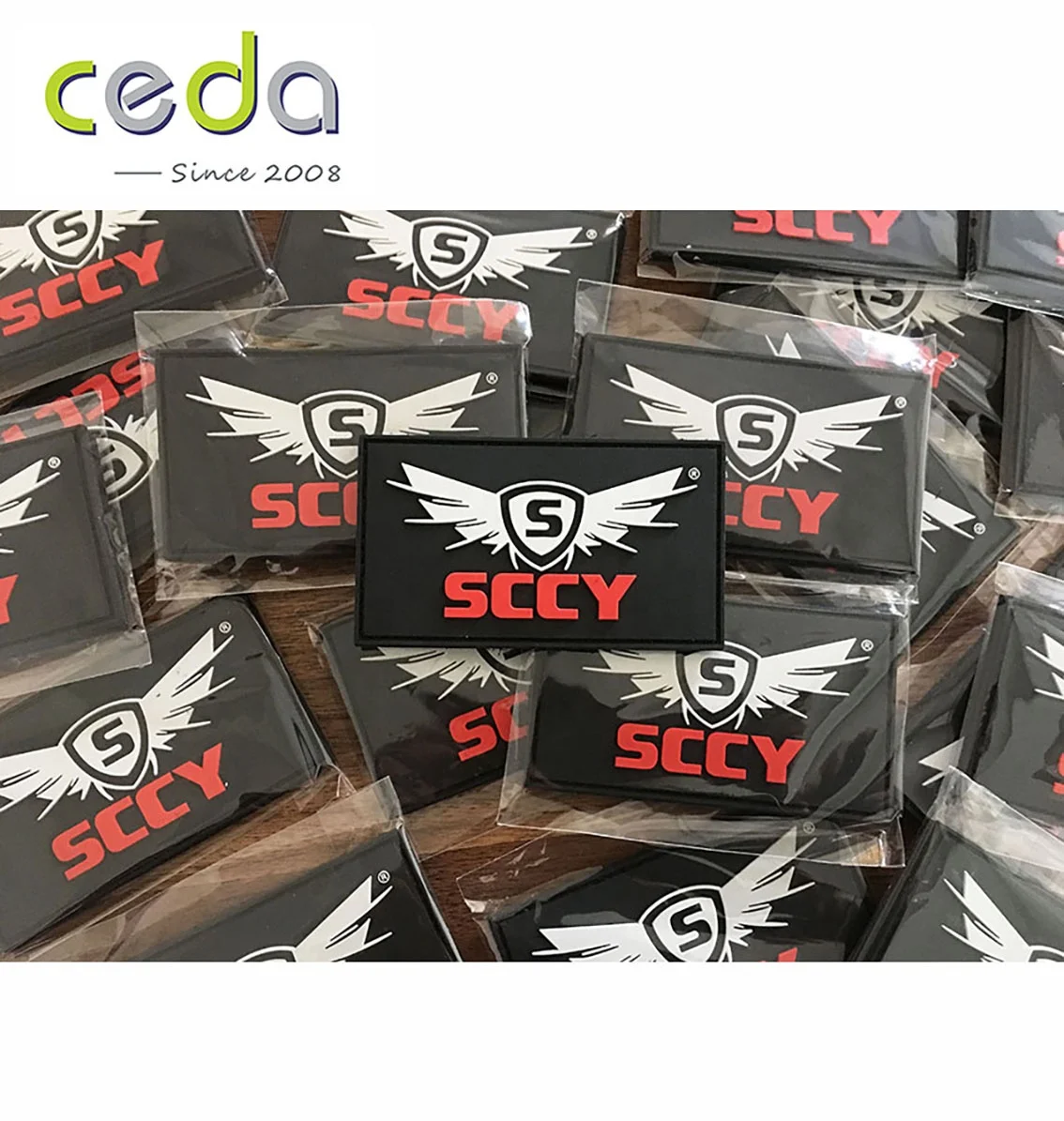 Militally weapon PVC Patch 2D Soft pvc designer patch  Customized rubber patches