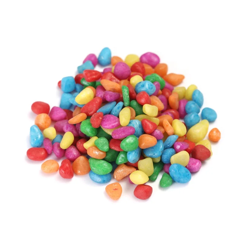 High quality dyeing mixed pebble color pebble color marble pebble river color quartz