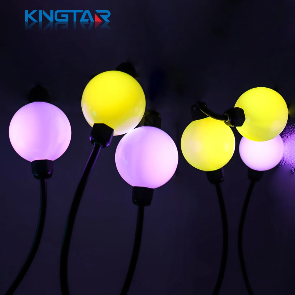 Christmas 50mm RGB LED Pixel Ball UCS1903/DMX512 Green CCT 12V LED Modules Outdoor Christmas Lights