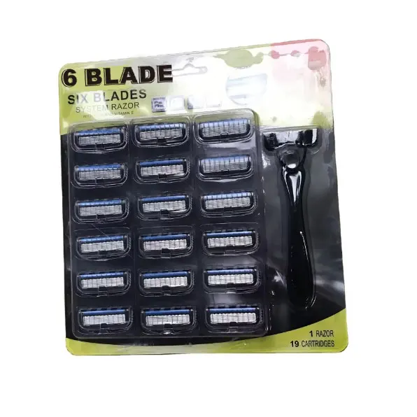 Face razor new arrival six blades sharp smooth shave longtime usage hotel medical jell prison family home shaving razors
