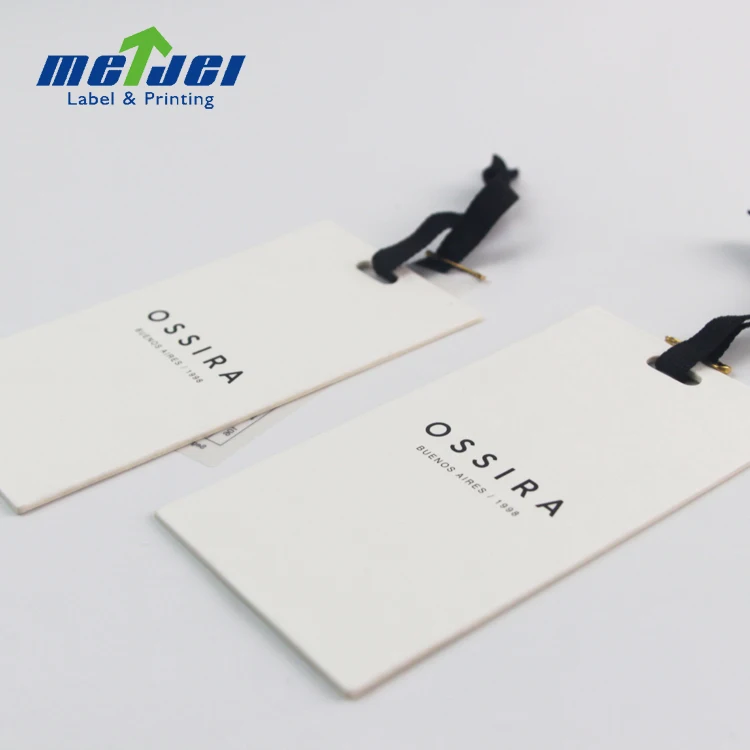 Custom Private Brand Logo Clothing Hang Tags Garment Clothes Size Tags Sale Price Hang Tags Product For Shoes Bags
