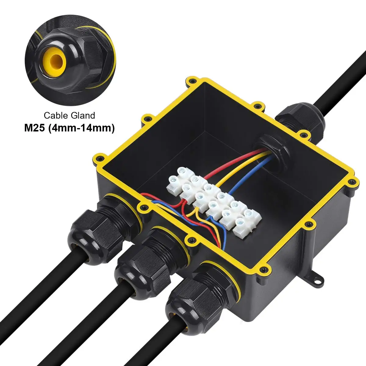 Greenway 1 в 3 out IP68 наружная водонепроницаемая распределительная коробка