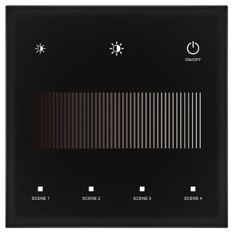 4 zone DALI panel master dimmer wall  mounted touch panel support RF remote control