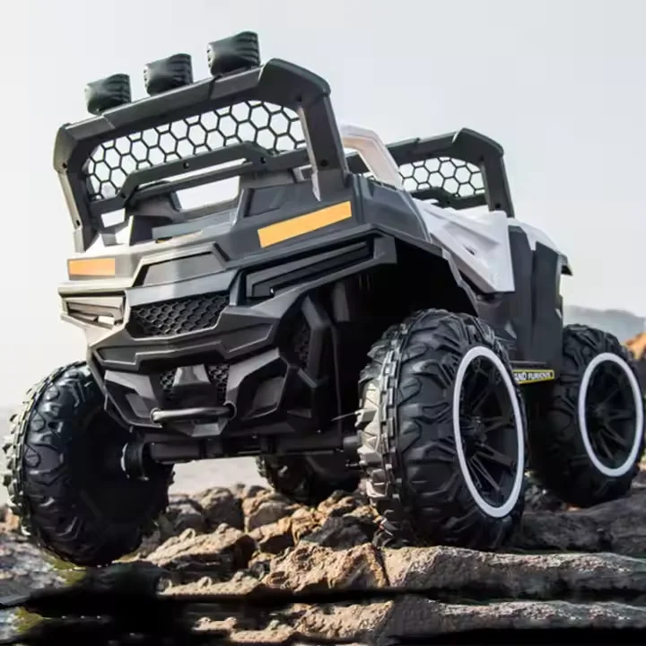 Оптовая продажа Детский Электрический автомобиль UTV ATV 12 В детский Радиоуправляемый дорожный 4WD с колесами и аккумулятором пластиковый материал для мальчиков девочек