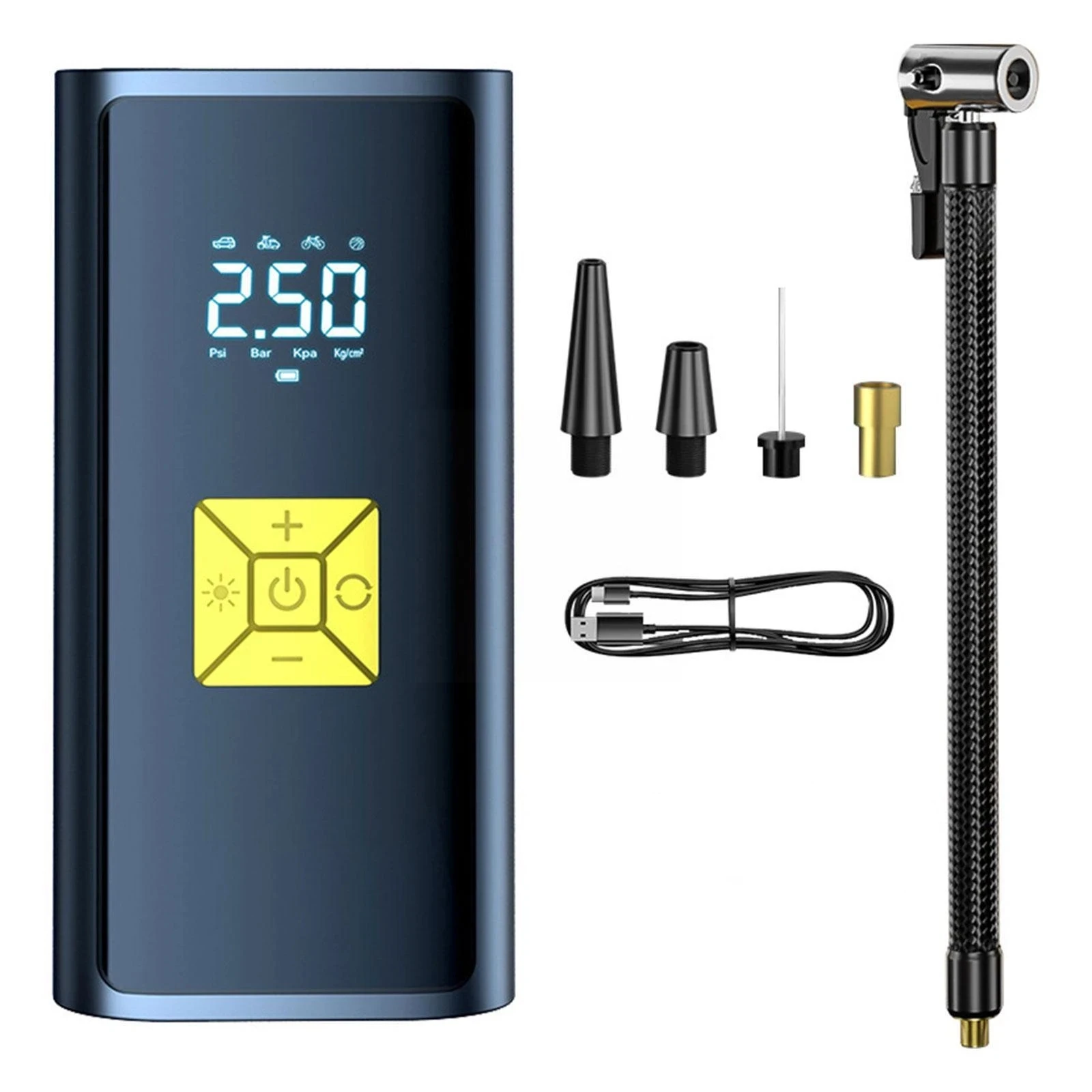 Высококачественный 6000 мАч портативный автомобильный воздушный компрессор 12 В 150PSI Электрический беспроводной насос для мотоцикла велосипеда автомобильная шина