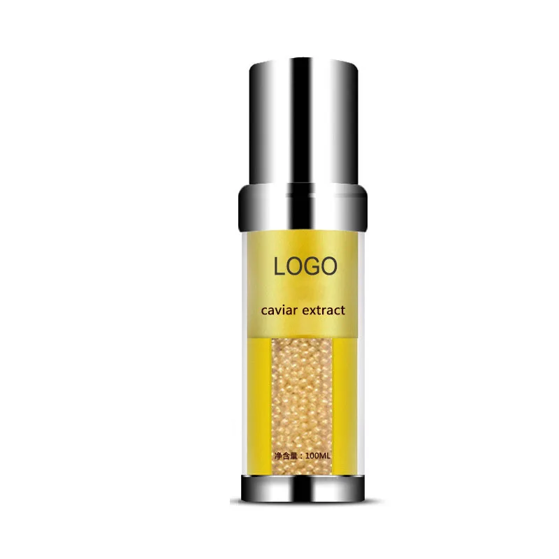 Caviar Skin Serum Gold Liquid Anti Wrinkle Female 3 Years Face Serum Oem Service OEM ODM Private Label Natural Skincare Cosmetic