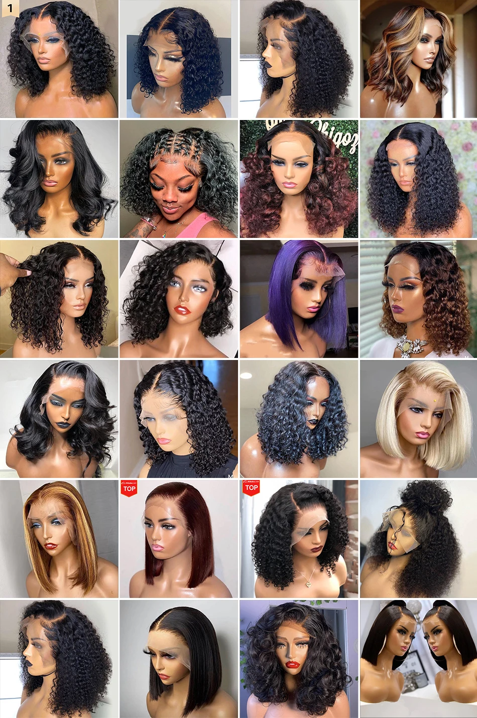 Brazilian Hair Lace Front Wig,Virgin Remy 100% Real Human Hair Wig,Short Water Wave Bob Wig Brazilian Natural Wave