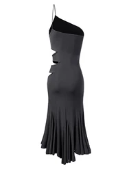 INNOIN Latin Dance Costumes Adult Women Latin Tops Skirt Fringe Suit Samba Practice Wear Salsa Cha Cha Performance Dance Dress