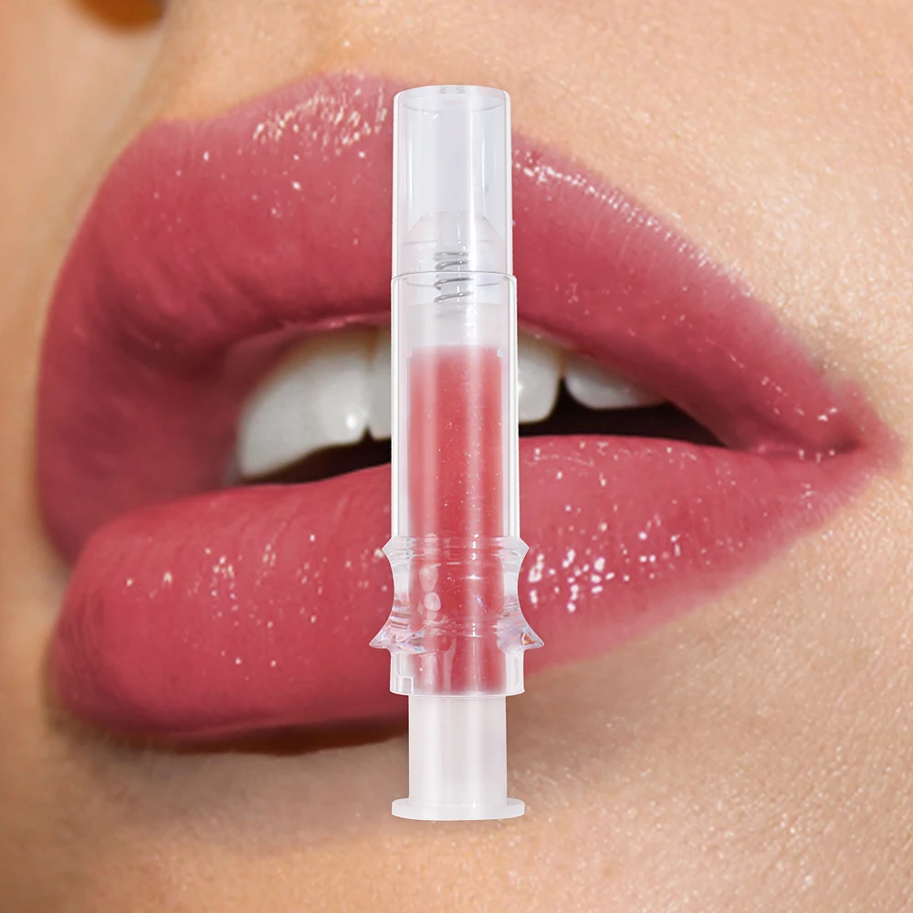 Beauty Cosmetics Lip Plumping Booster Moisturizing Nourish Lip Plumper Oil Mineral Liquid Lip Gloss with Labeling Pattern