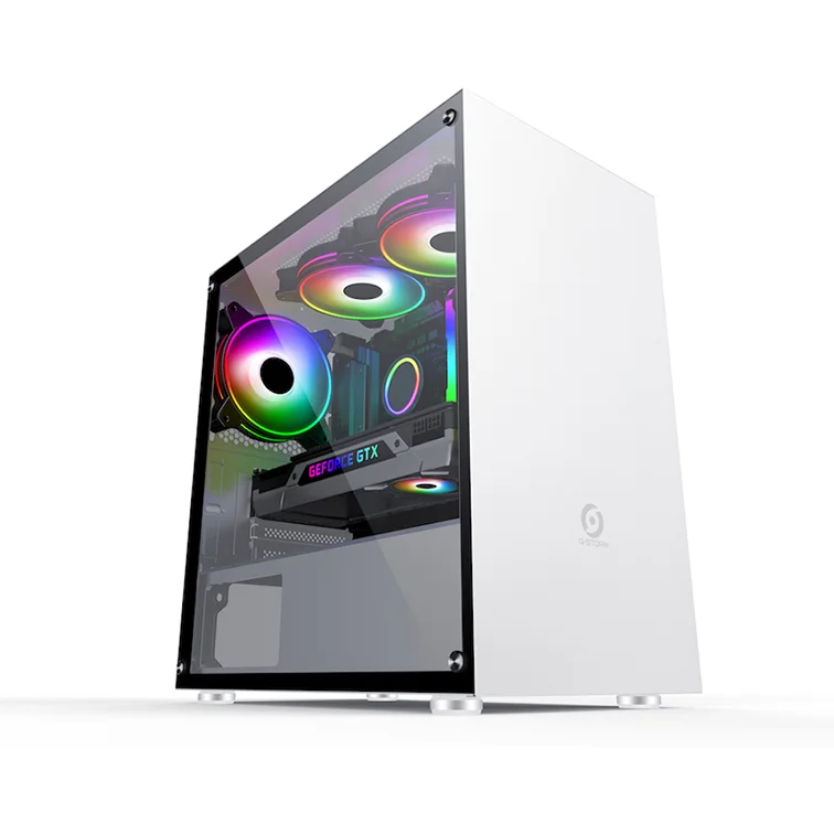 SAMA tempered glass micro atx gaming case effectively cooling computer cabinet usb 3.0 micro atx case