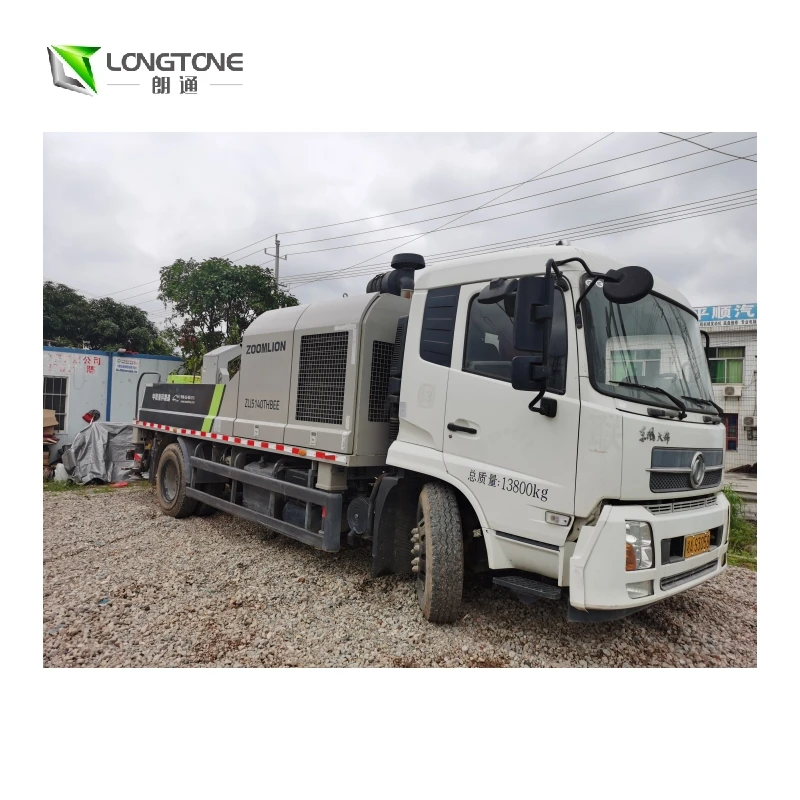 China low price new and used city concrete line pump small diesel mini line concrete pump 40cbm/h