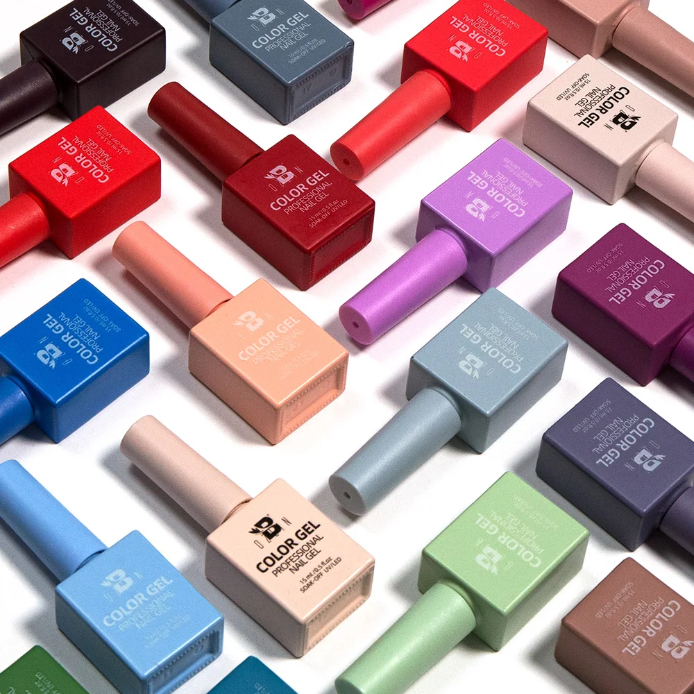 BOZLIN 36 Colors Professional Nail Supplies Soak Off Gel Polish Custom Private Label Color UV/LED Lamp UV Lasting Nail Polish