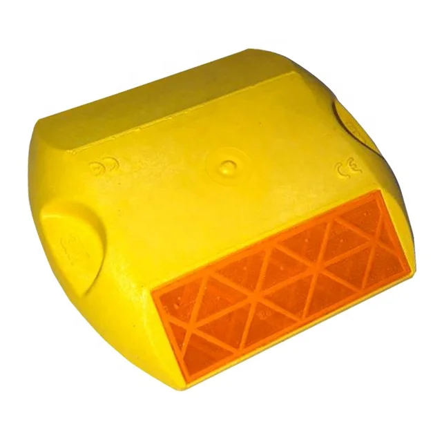 Односторонний отражатель, пластиковый дорожный предохранитель Cateye Road Stud