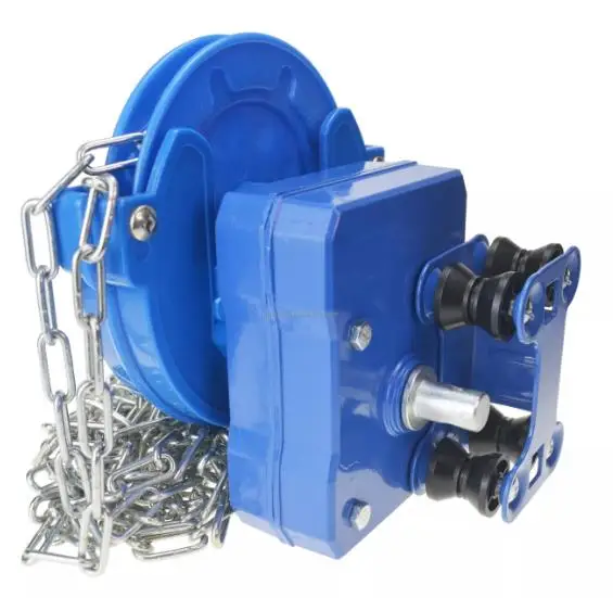 manual greenhouse film roll up winder with chain for roof ventilation