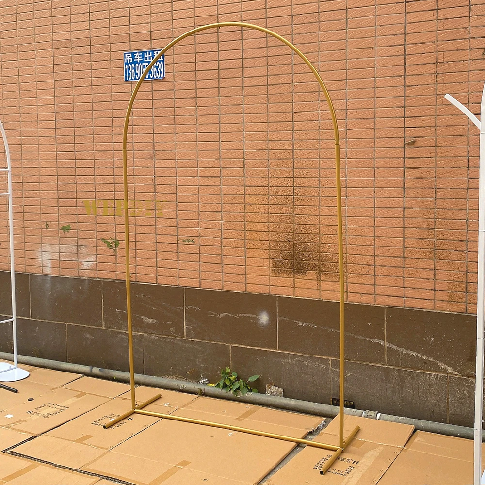 Wedding props black arch stage background welcome decoration wedding arrangement arch iron flower stand decoration