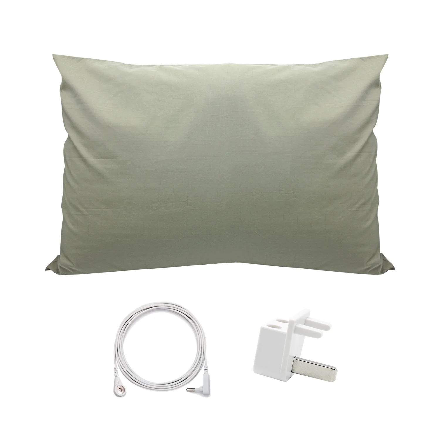 5% Cotton Silver Grounding Pillow Case With Grounding Cord,Soft And Comfortable Cotton Grounding Pillow Cover