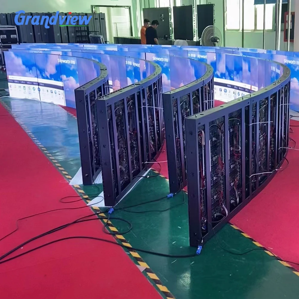High quality flexible indoor led screen P2.5 led display panel soft led curtain display large flexible led screens