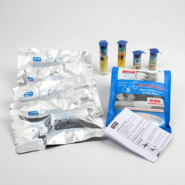 Water Activated Tapes With Putty and  Pipe Repair Tape Fiber Glass Fiber Wrap Tape