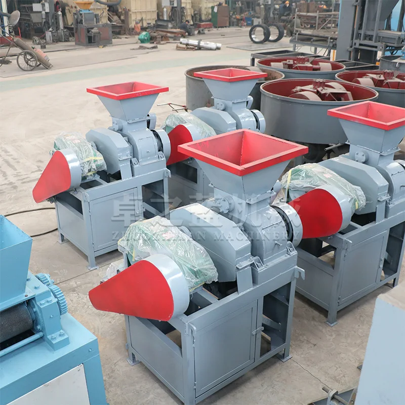Roller ball press pillow shape charcoal briquette machine bbq charcoal press machine iron pellets rolling machine