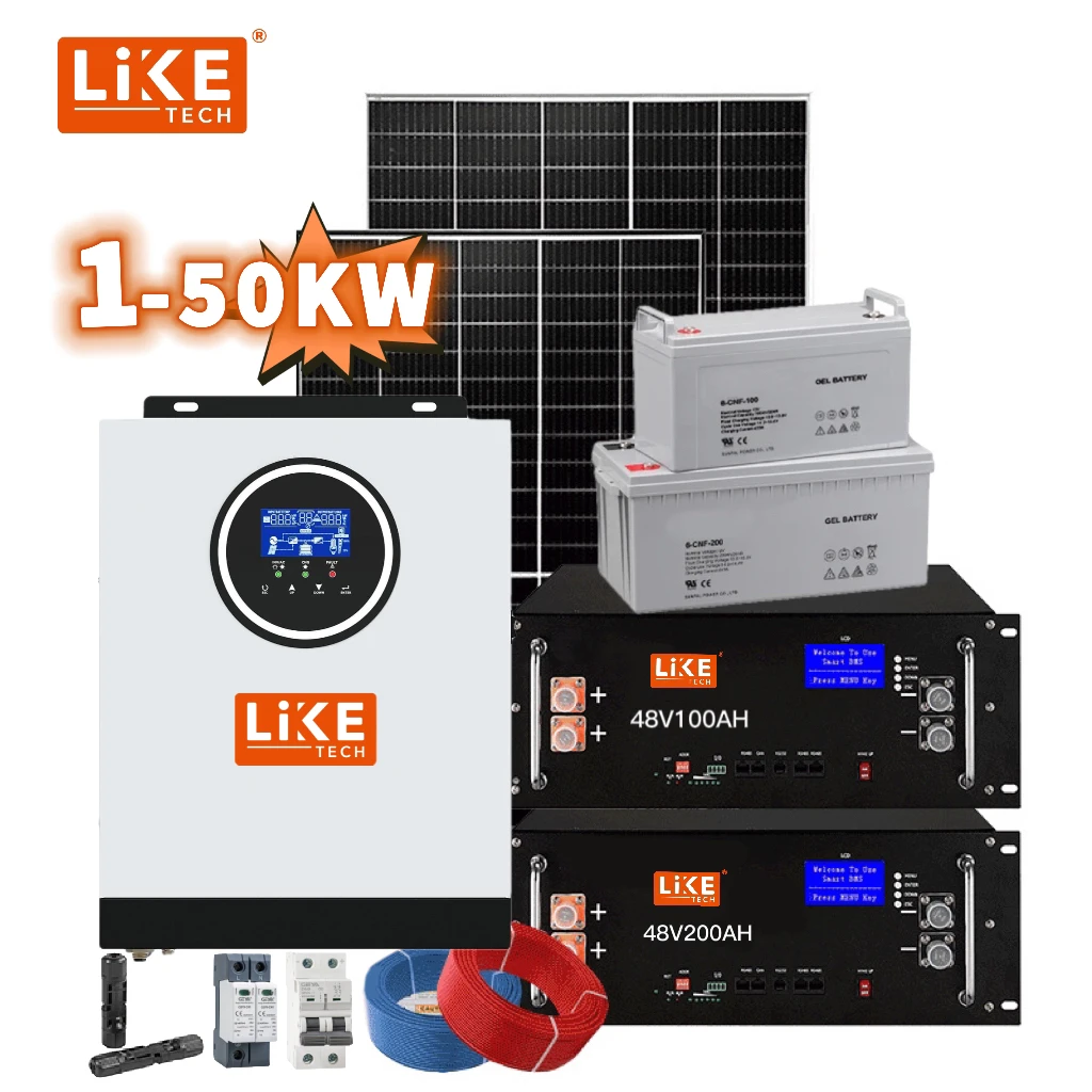 Гибридная автономная панель LikeTech, 1 кВт, 3 кВт, 5 кВт, 10 кВт, 20 кВт, 30 кВт