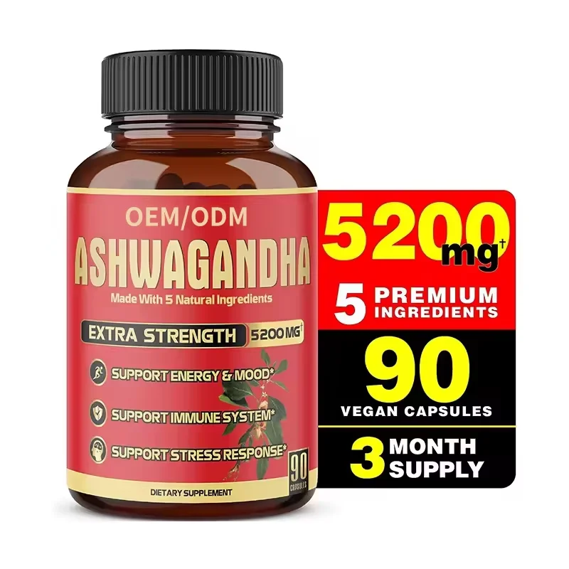 Private Label Herbal Maca Men Supplement Black Maca Root Capsule with Ginseng Extract Ashwagandha Shilajit Dosage Powder