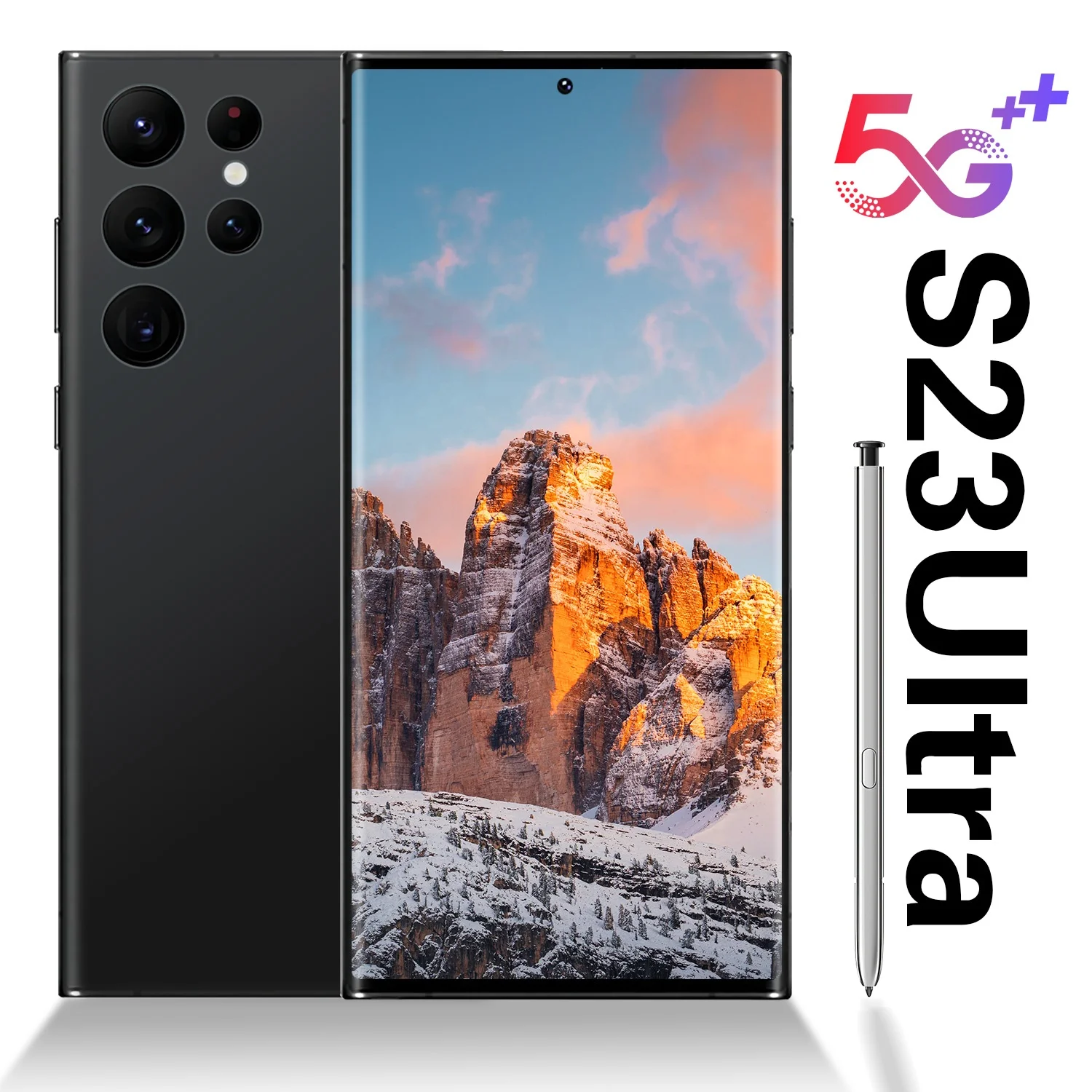 Смартфон 7 3 дюймов S23 ультра Новый 5g сетевой сотовый телефон 16g + 1tb Dual Sim Android разблокированный мобильный 3G & 4G