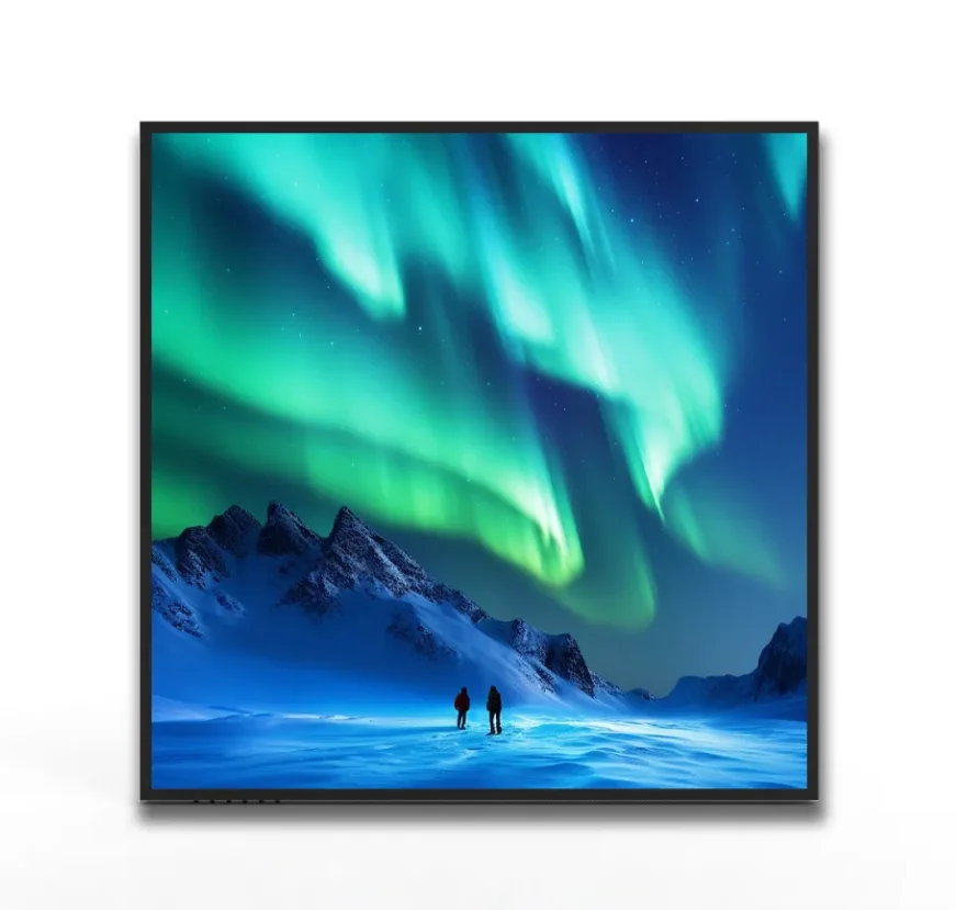 Android Advertising Display Square Monitor 33.2 Inch Wall Mounted LCD Screen for Video Wall digital poster monitor