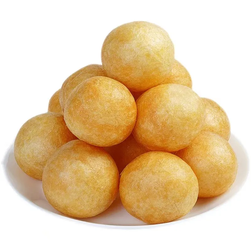 Wholesale delicious and healthy bean products with high protein soy Fried Round Gluten with soybean oil
